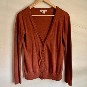 Forever 21 Burnt Orange Cardigan Small